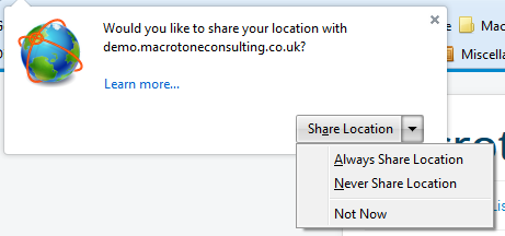 Firefox Geolocation opt-in infobar (2).