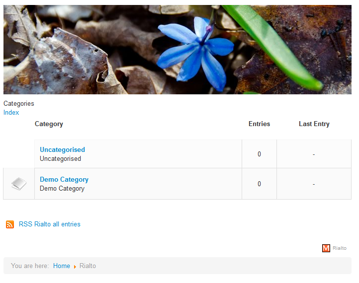 Front End Categories Display.
